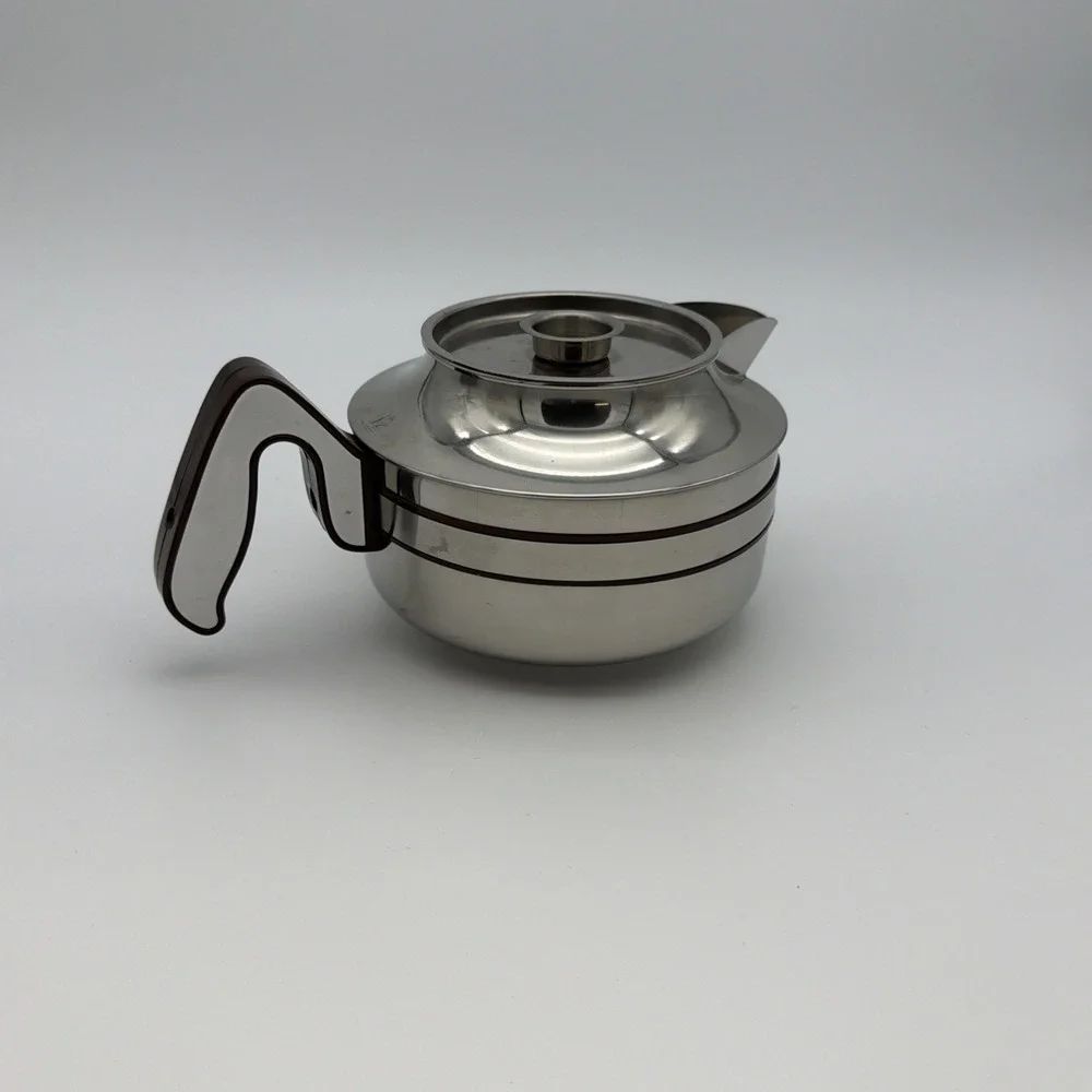 Brewmatic Co Tea Coffee‎ Pot Decanter Carafe W/Lid 18-8 DSS-12 Stainless Steel